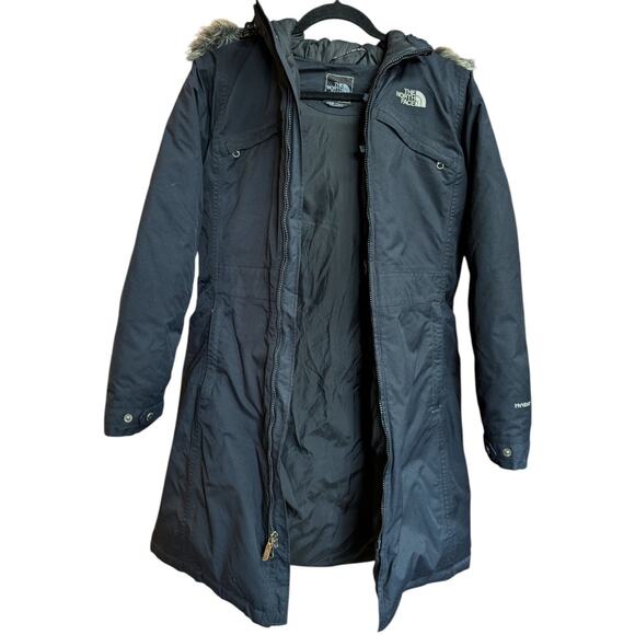 The North Face Arctic Down Parka Black M | Waterproof Winter Coat Faux Fur Hood - Picture 5 of 6